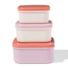 HEMA Snackboxen terra - 3 stuks (roze) | HEMA