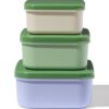 HEMA Snackboxjes groen - 3 stuks (groen) | HEMA