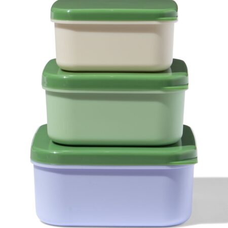 HEMA Snackboxjes groen - 3 stuks (groen) | HEMA