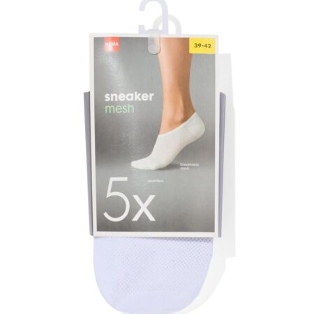 HEMA Sneakersokken 5 paar wit | HEMA