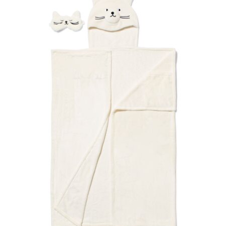 HEMA Snuggle deken en slaapmasker kat | HEMA