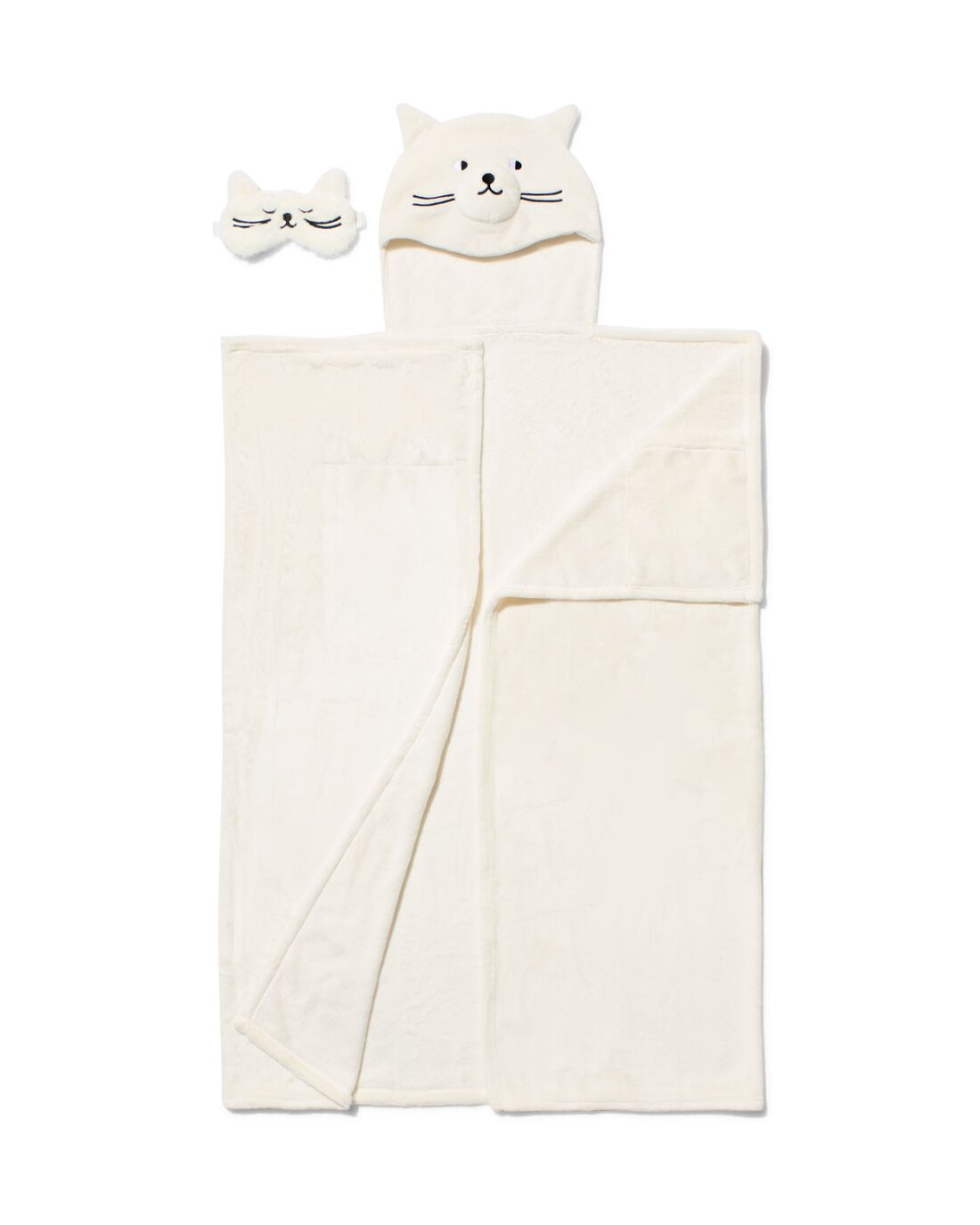 HEMA Snuggle deken en slaapmasker kat | HEMA