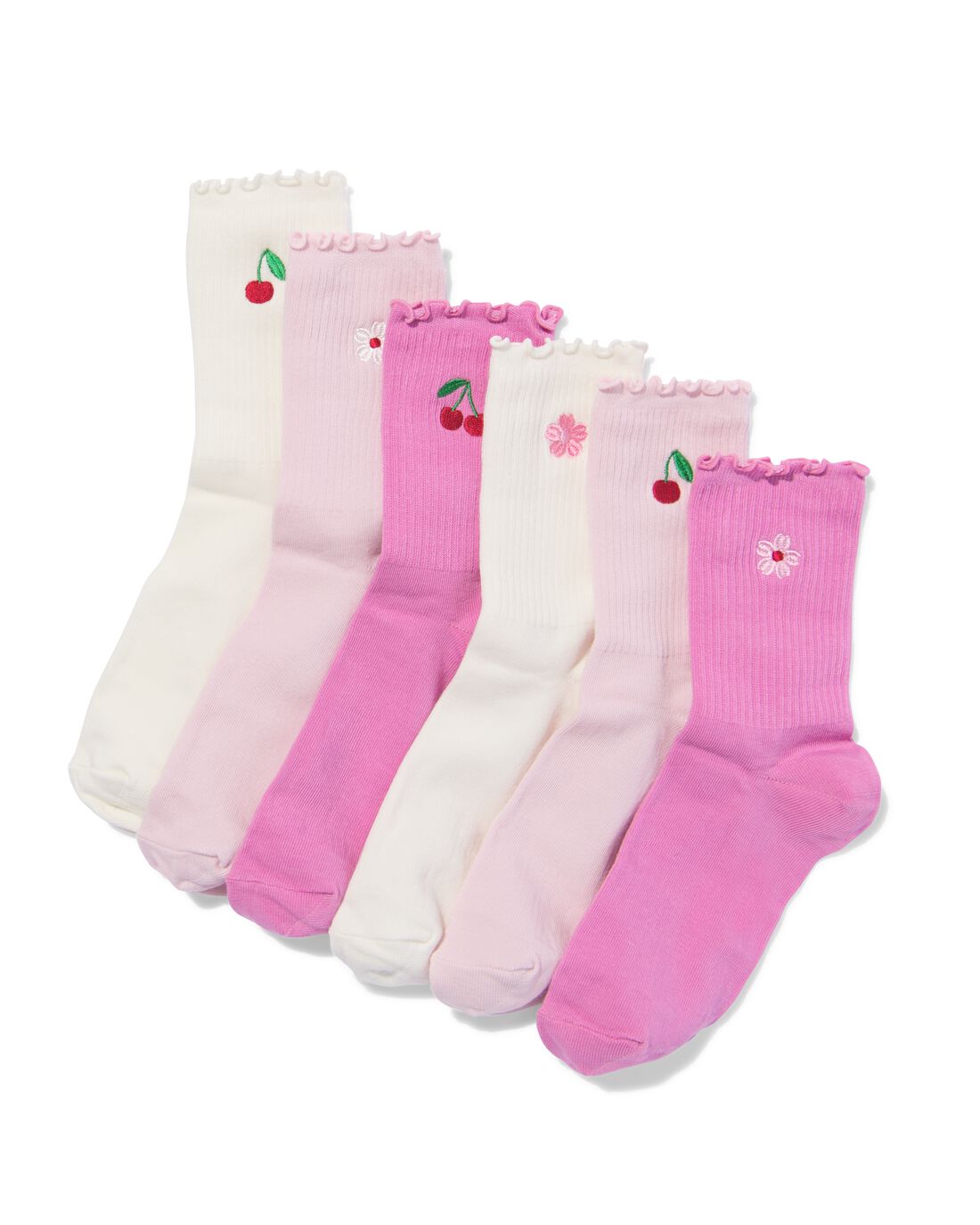 HEMA Sokken maat 36-41 bloemen - 6 paar | HEMA