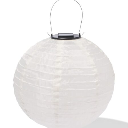HEMA Solar lampion ⌀28cm wit | HEMA