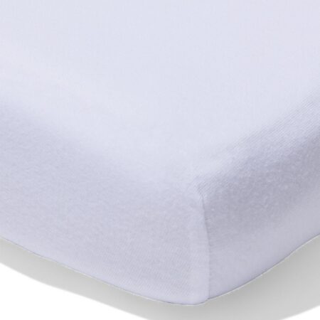 HEMA Splittopper hoeslaken 200x200/220cm jersey wit (wit) | HEMA