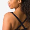 HEMA Sportbh light support zonder beugel zwart (zwart) | HEMA