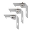 Steunen 3cm voor gordijn U-rail - 3 stuks (wit)