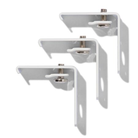 Steunen 3cm voor gordijn U-rail - 3 stuks (wit)