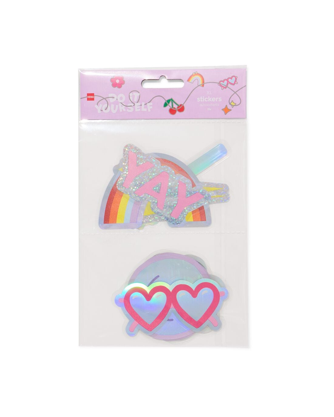HEMA Stickers XL regenboog - 2 stuks | HEMA