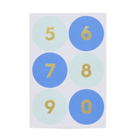 HEMA Stickers cijfers blauw - 5 stuks (blauw) | HEMA