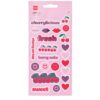 HEMA Stickervellen 22.2x12cm luipaard - 3 stuks (roze) | HEMA
