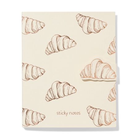 HEMA Sticky notes boekje 12x1x14.5cm croissant (gebroken wit) | HEMA