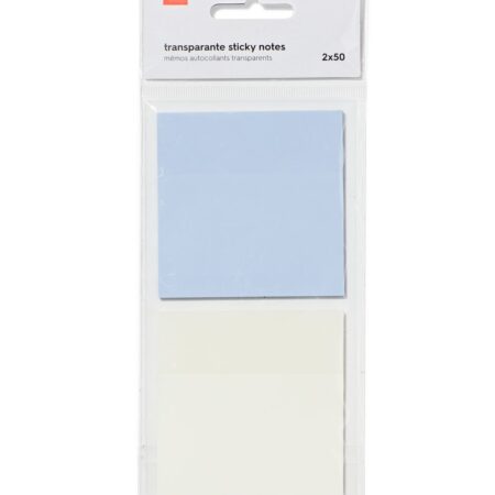 HEMA Sticky notes transparant - 2 stuks (multicolor) | HEMA