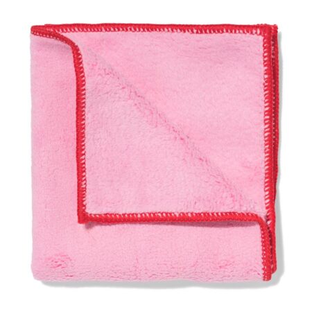 HEMA Stofdoek 32x32cm microvezel fleece roze | HEMA