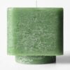 Stompkaars 9x9x9cm rustiek olijf (groen)