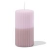HEMA Stompkaars ⌀7x13cm ribbel naturel-lichtroze (lichtroze) | HEMA