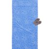 HEMA Strandlaken 90x180cm velours bloemen (blauw) | HEMA