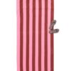 HEMA Strandlaken 90x180cm velours strepen (bruin) | HEMA