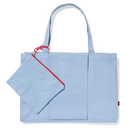 HEMA Strandtas lichtblauw (felblauw) | HEMA