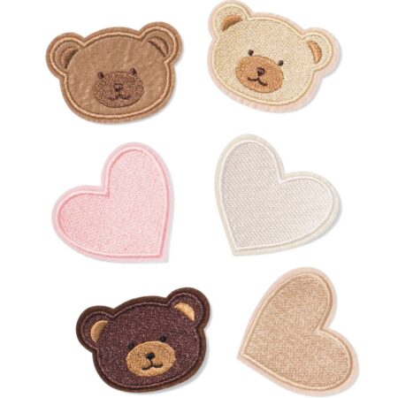HEMA Strijkemblemen 6x5.5cm beren - 6 stuks (multicolor) | HEMA