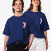 HEMA T-shirt voor volwassenen Pride donkerblauw (donkerblauw) | HEMA