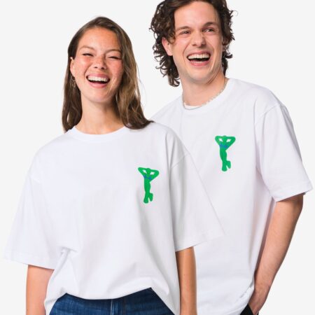 HEMA T-shirt voor volwassenen Pride wit (wit) | HEMA