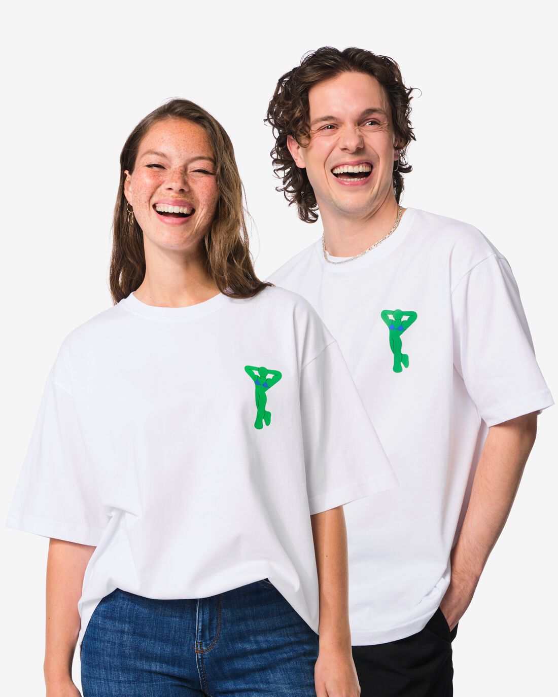 HEMA T-shirt voor volwassenen Pride wit (wit) | HEMA