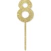 HEMA Taartdecoratie herbruikbaar cijfer 8 (goud) | HEMA