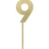 HEMA Taartdecoratie herbruikbaar cijfer 9 (goud) | HEMA