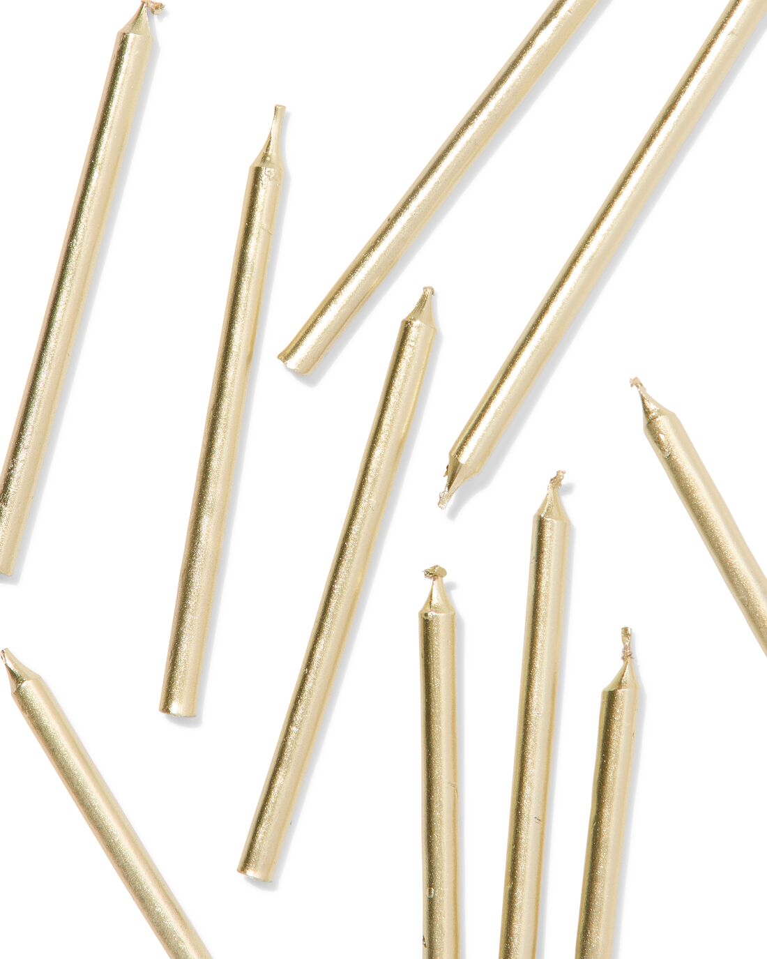 HEMA Taartkaarsjes 16cm goud - 10 stuks (goud) | HEMA
