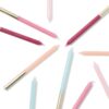 HEMA Taartkaarsjes 16cm pastel met goud - 10 stuks | HEMA