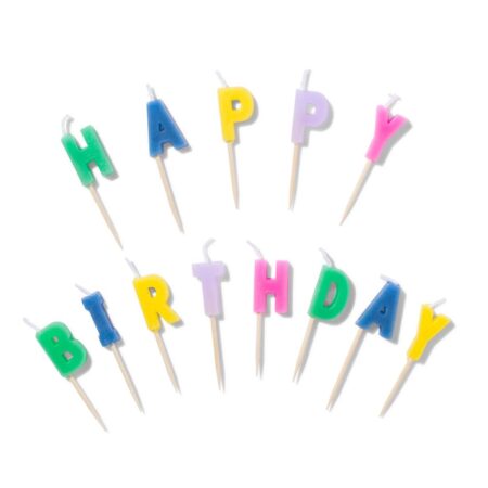 HEMA Taartkaarsjes happy birthday (multicolor) | HEMA