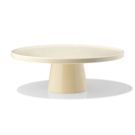 HEMA Taartplateau Ø28cm Knap new bone china geel (geel) | HEMA