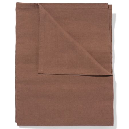 HEMA Tafelkleed 140x240cm katoen donkerbruin (donkerbruin) | HEMA