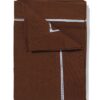 Tafelkleed 240x140cm katoen broderie bruin