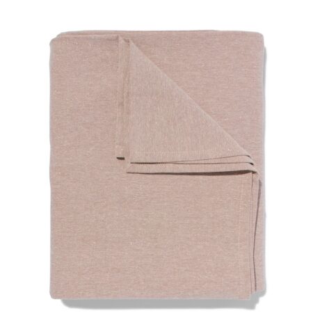 HEMA Tafelkleed chambray katoen beige/goud 140x240 (zand) | HEMA