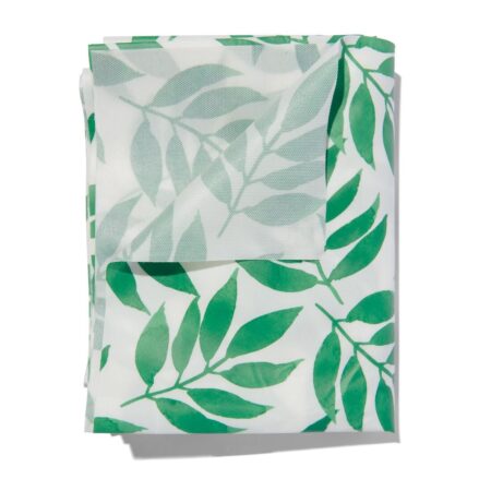 HEMA Tafelzeil 140x240 polyester bladeren (middengroen) | HEMA