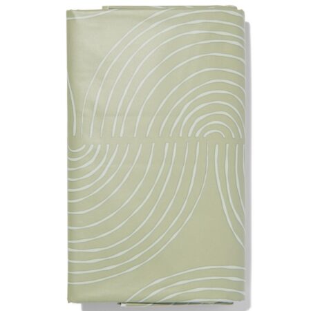 HEMA Tafelzeil met golven 140x240 polyester (taupe) | HEMA