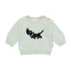 HEMA Takkie babytrui sweatstof groen (groen) | HEMA