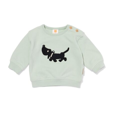 Takkie babytrui sweatstof groen