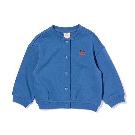 HEMA Takkie babyvest sweatstof blauw (blauw) | HEMA