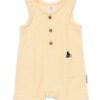 Takkie en Siepie babyjumpsuit jersey lichtgeel