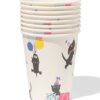 HEMA Takkie en Siepie bekers 250ml papier - 8 stuks | HEMA