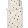 HEMA Takkie en Siepie dekbedovertrek 140x200/220cm zacht katoen (beige) | HEMA