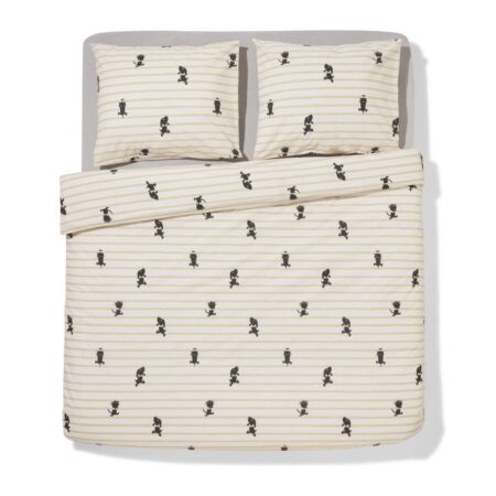 HEMA Takkie en Siepie dekbedovertrek 200x200/220cm zacht katoen (beige) | HEMA