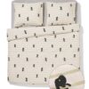 Takkie en Siepie dekbedovertrek 240x200/220cm zacht katoen (beige)