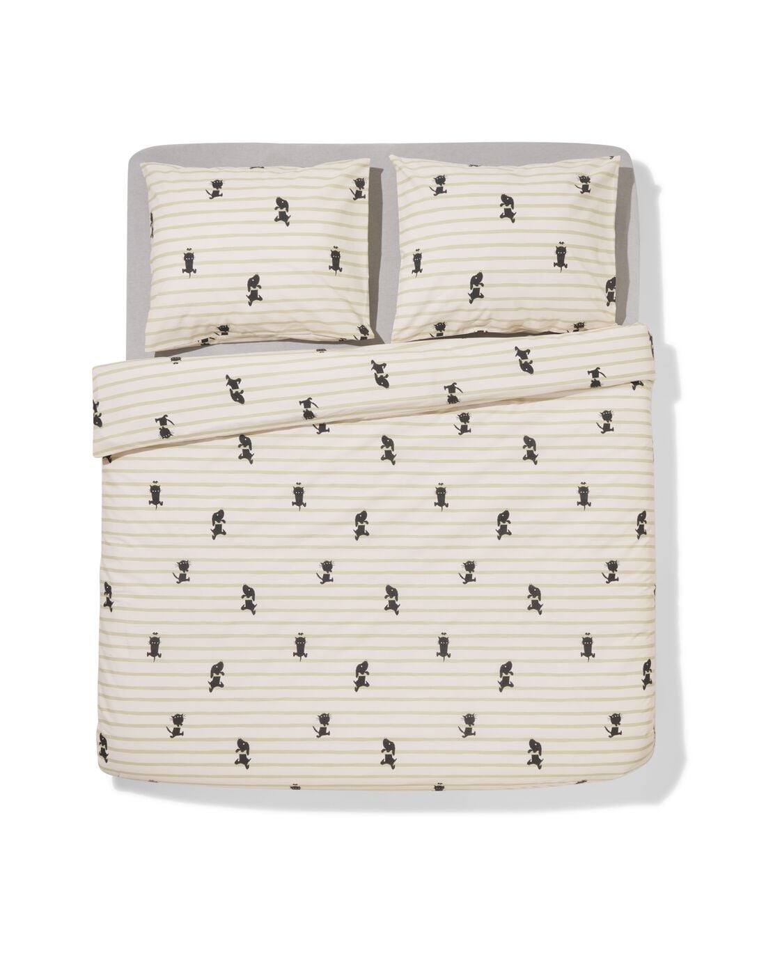 HEMA Takkie en Siepie dekbedovertrek 240x200/220cm zacht katoen (beige) | HEMA