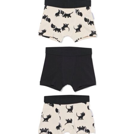 HEMA Takkie en Siepie kinderboxers - 3 stuks zwart/wit (zwart/wit) | HEMA