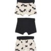 HEMA Takkie en Siepie kinderboxers - 3 stuks zwart/wit (zwart/wit) | HEMA