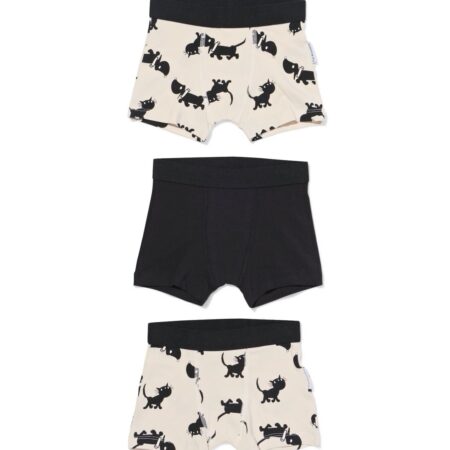 HEMA Takkie en Siepie kinderboxers - 3 stuks zwart/wit (zwart/wit) | HEMA